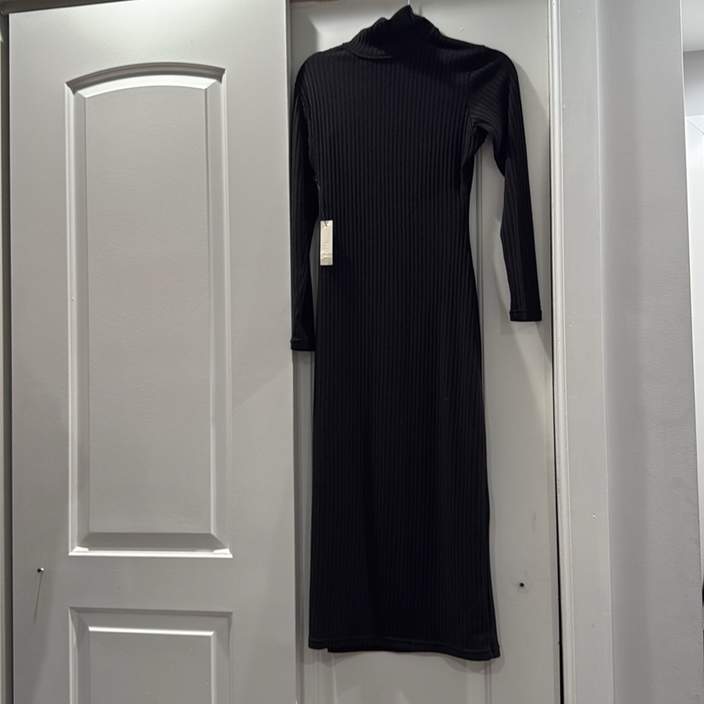 NWT‎ Capulet Cut Out Turtleneck Dress-Black - Picture 3 of 6